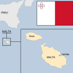Map of the island of Malta, my motherland